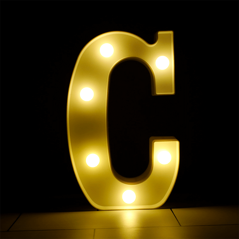 Lettre C Lumineuse LED