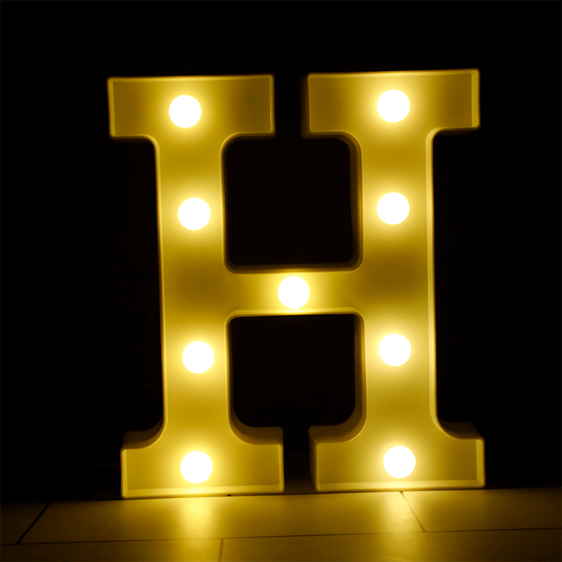 Lettre H Lumineuse LED