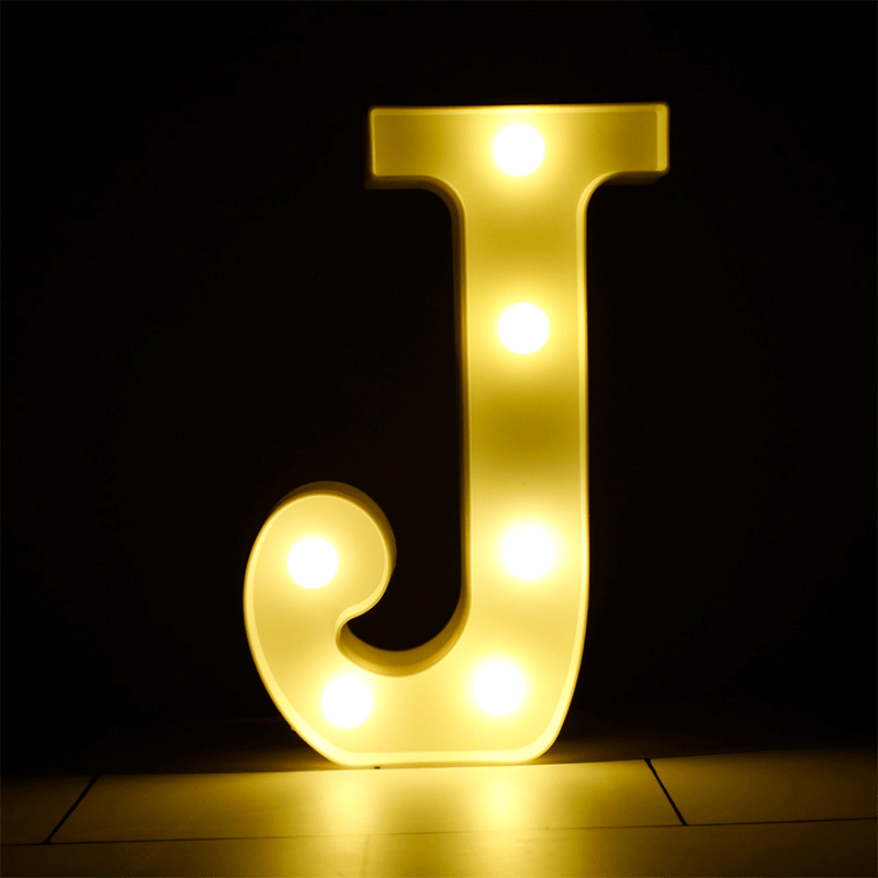 Lettre J Lumineuse LED