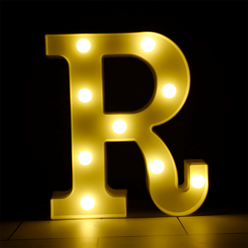 Lettre R Lumineuse LED