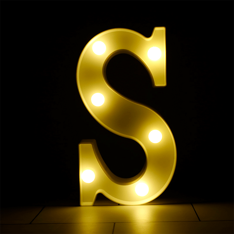 Lettre S Lumineuse LED