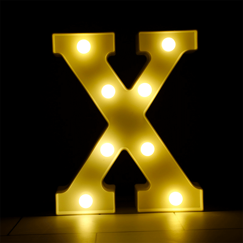 Lettre X Lumineuse LED