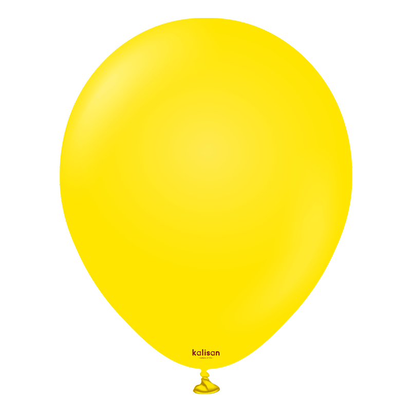100 Ballons Latex 12″ Jaune 30cm