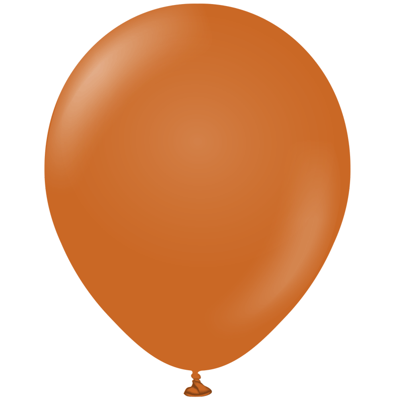 100 Ballons latex 5″ Orange rouille 13cm