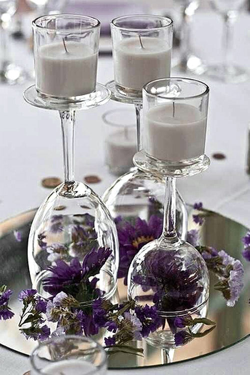 Location - Assiette Rond en Miroir 25 cm
