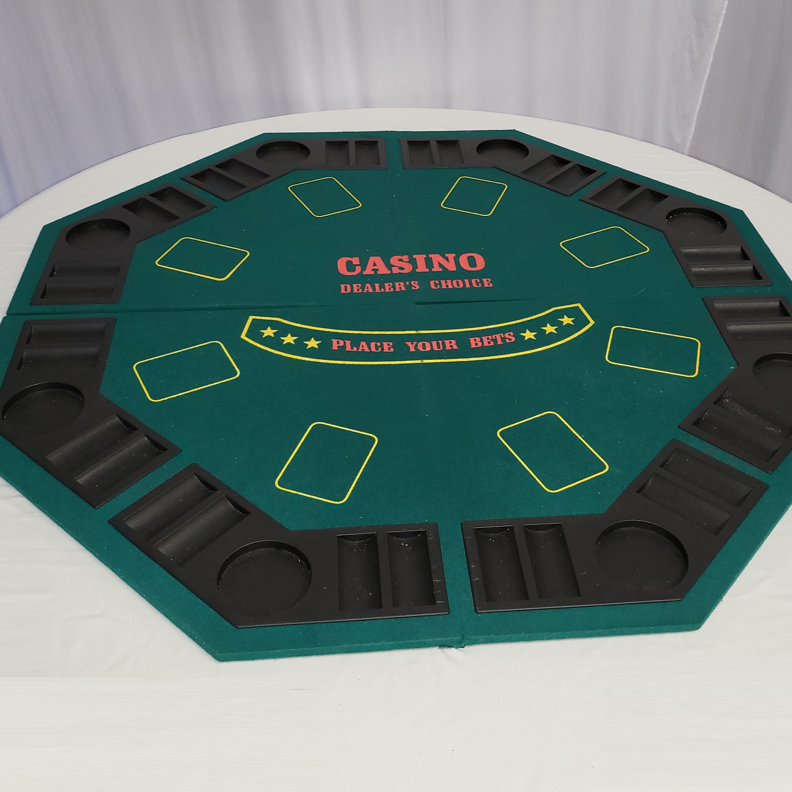 Location - Tapis de poker  - vert casino