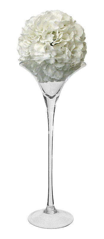 Location - Vase Martini Géant sur Tige Luxe 70 cm XXL